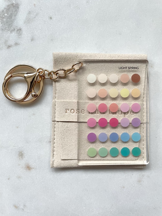 Light Spring Color Analysis Seasonal Keychain