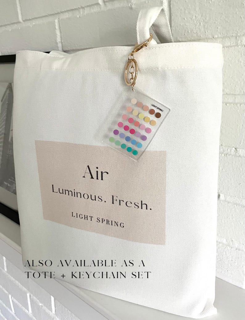 Light Spring Color Analysis Seasonal Keychain zdjęcie 4