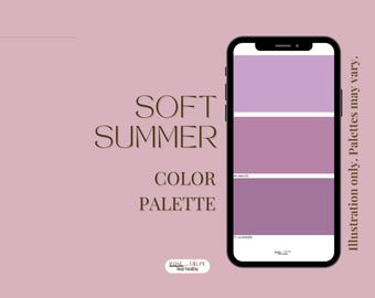 Soft Summer Color Palette: Muted Tones, Jewelry Matching (Digital Download)