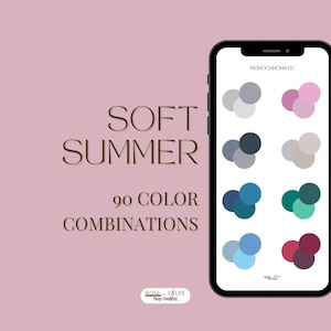 Przewodnik po stonowanych, letnich kombinacjach kolorów, planowanie stonowanych stylizacji (wersja cyfrowa do pobrania)