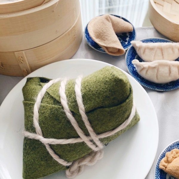 Rice Zhong Dumpling Dim sum Pretend Play Felt Food Yum Cha sticky jumbo