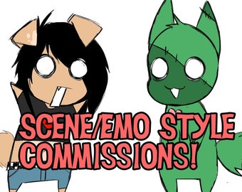 Emo/Scene Style Commissions!