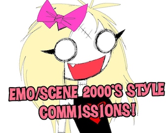 2000’s Style Emo/Scene Commissions