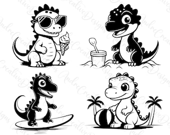 Dinosaur Svg Png | Dino Svg | Tyrannosaurus Svg | Dinosaurs Clipart | Summer Dino |  T-Rex Svg Png | Cricut | Dinosaur Cut Files