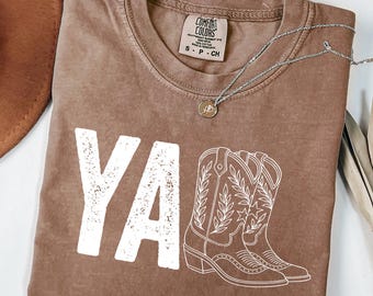 Y'all Cowboy Boots PNG SVG, Western Cowgirl Shirt Design, Country Southern Sublimation File