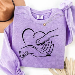 Pfote und Hand SVG PNG | Hund Pfote Liebe PNG | Haustier Erinnerung Design | Hund Mama Cricut Cut Datei