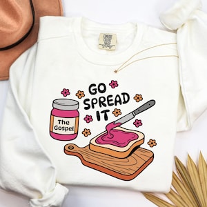 Go Spread It PNG | Jar of Gospel Christian Sublimation | Faith Shirt Design File