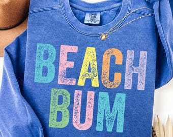 Beach Bum SVG PNG SVG | Cute Summer Vacation Shirt | Coastal Beach Graphic Design