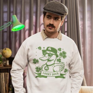 Pato de la suerte PNG Svg / Pato Día de San Patricio PNG / Diseño de camiseta de San Patricio PNG / Niños San Patricio png