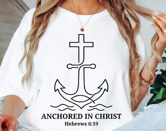 Christian Bible PNG SVG, Anchor Cross Jesus Quotes, Religious Crosses Faith Cross, Bible Verse PNG, Christian Women Aesthetic Faith