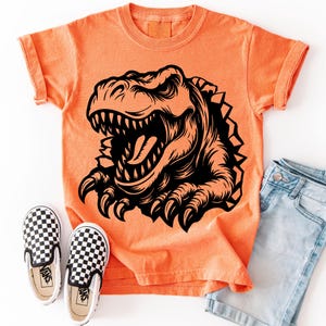Tyrannosaurus Rex SVG, Dino Scratch Design, T-Rex Cut File, Dinosaur Clipart, T-Rex for Cricut, T-Rex SVG Download, Scratch Style Dinosaur