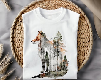 Ladies Organic Premium T-Shirt - Fox Forest Magic Organic Shirt