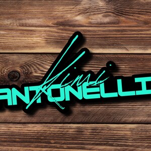 Kimi Antonelli F1 Sticker, Mercedes Racing Driver #12 image 4