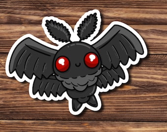 Mothman Vinyl Sticker - Flying Cryptid, WV Sticker