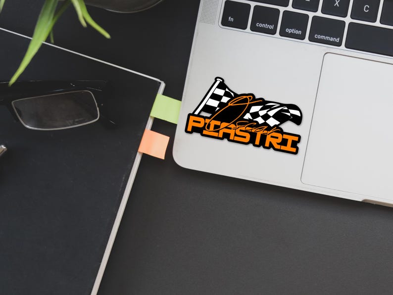 Oscar Piastri (81) F1 Racing Sticker - McLaren Racing / Regular or UV Laminate Options image 8