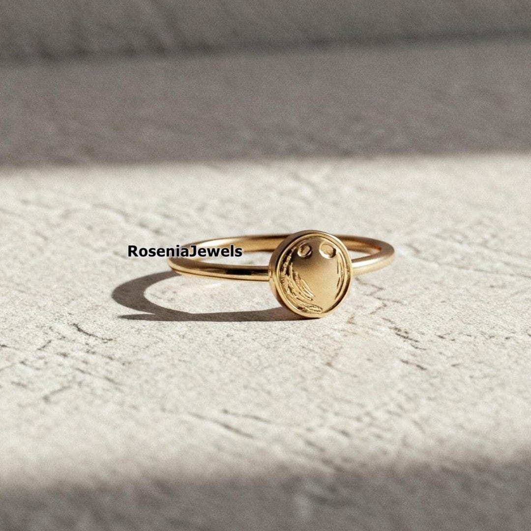 Coconut Rings Coconut Inspired Ring, Custom Coconut Gold Ring, Minimalist Fruit ...