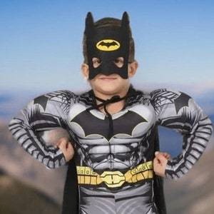 Kids Costume with Cloak | Bat Cosplay Costume for Kids | Dark Superhero Outfit | Luxury Super Cosplay Costume