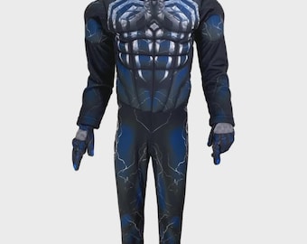 Déguisement de super-héros pour enfant avec cape | Costume de cosplay chauve-souris pour enfants | Tenue noire de super-héros | Déguisement super cosplay de luxe