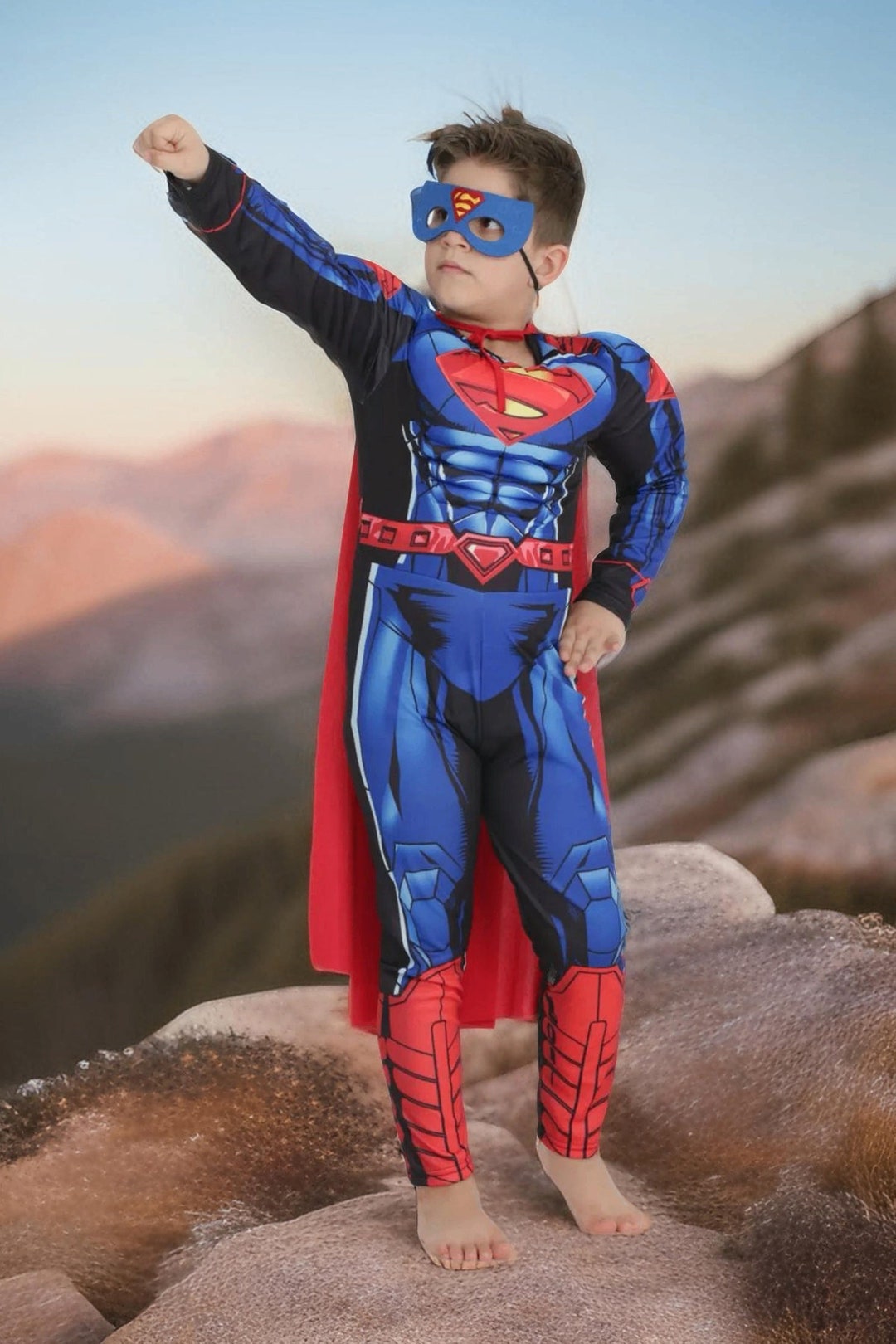 Costume Chauve-souris Enfant 2-6 Ans – Cape Capuche + Masque – Cosplay – Fête, Carnaval, Jeu De Rôle