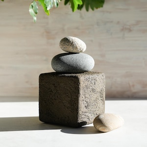 The Small Earthen Cube Sculpture