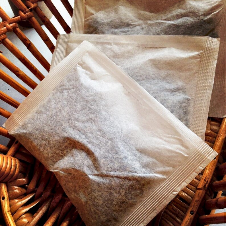 Large Heat Sealable Tea Bags 4x5 Empty Teabags Drinking Etsy
