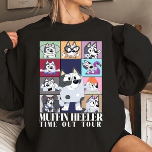 Mufin Time Out Tour Sweatshirt Tour Blue dog Mufin Shirt Family Shirt Blue Mufin Shirt Era Time Out Tour tee Toddle Cartoon Shirt