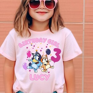 Blue Custom Birthday Girl Shirt Custom Shirt Birthday Girl Tee Birthday Boy Blue Shirt Birthday Party Shirt Cute Shirt Toddler Shirt Kid Tee