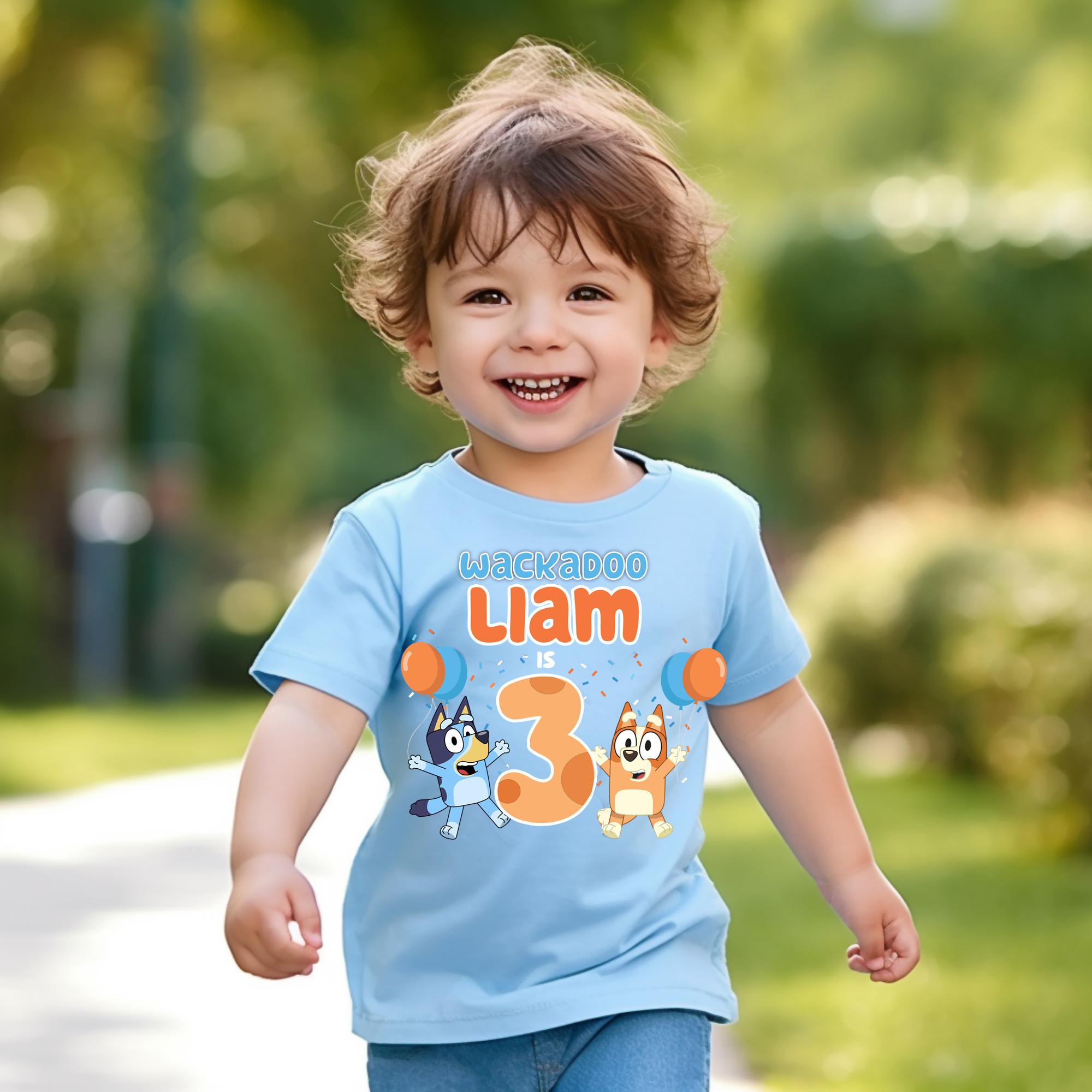 Handmade Bluey Birthday Shirt
