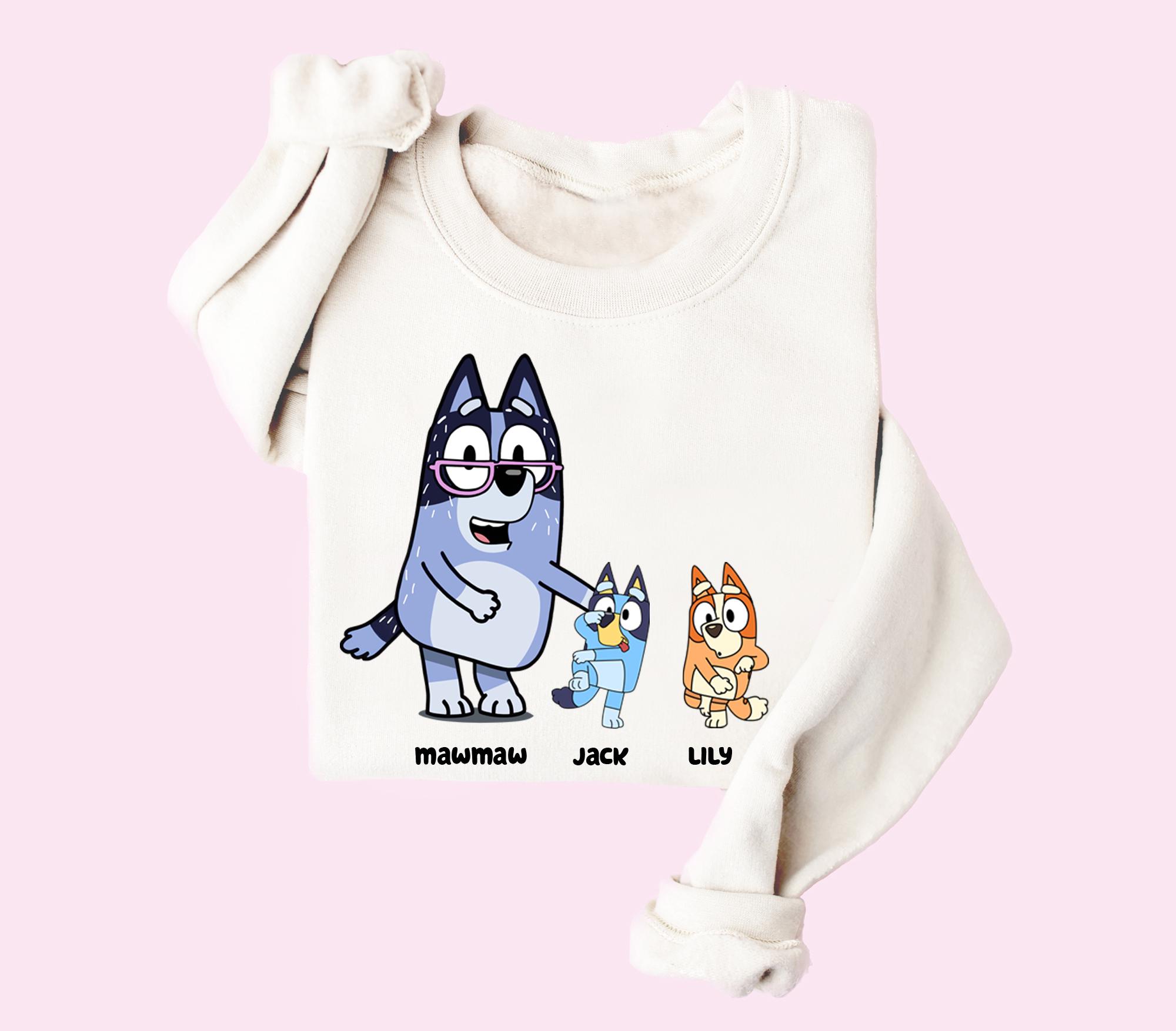 Grandma Bluey Custom Shirt Family Matching Party Shirt
