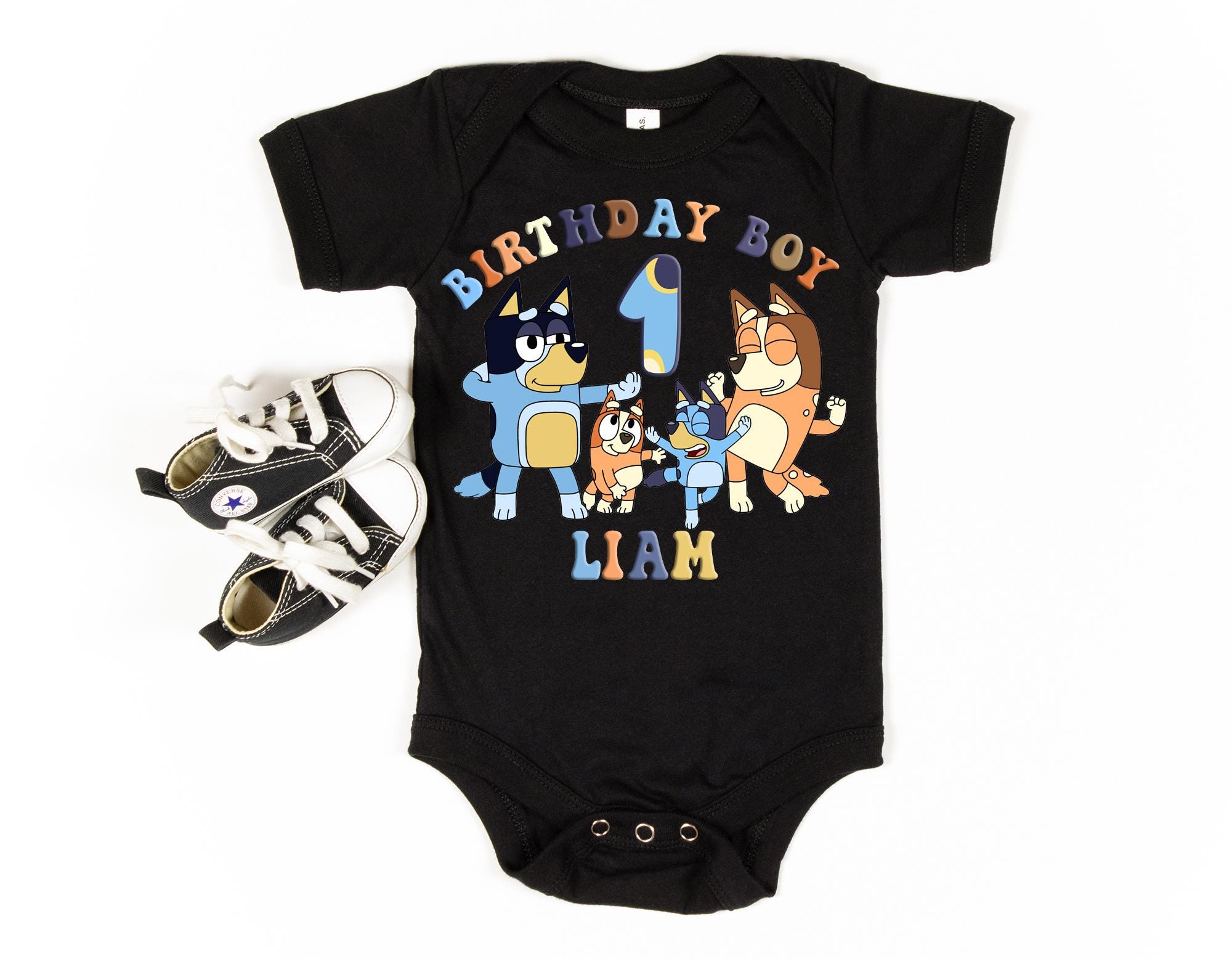 Custom Bluey Birthday Boy and Girl Shirt
