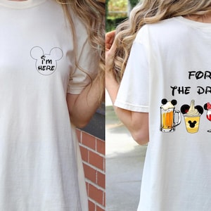 I&#39;m Just Here For The Drinks Shirt, Disney Dad Shirt, Funny Disney T-Shirts For Dads,Disneyland Shirt,Disney World Shirt,Gift For Him,UNISEX