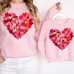 Mommy and me Valentines Shirt Mommy Mini Matching Valentines Shirt Mom and Daughter matchin Valentines day Shirt Gift for her Heart Cute Tee