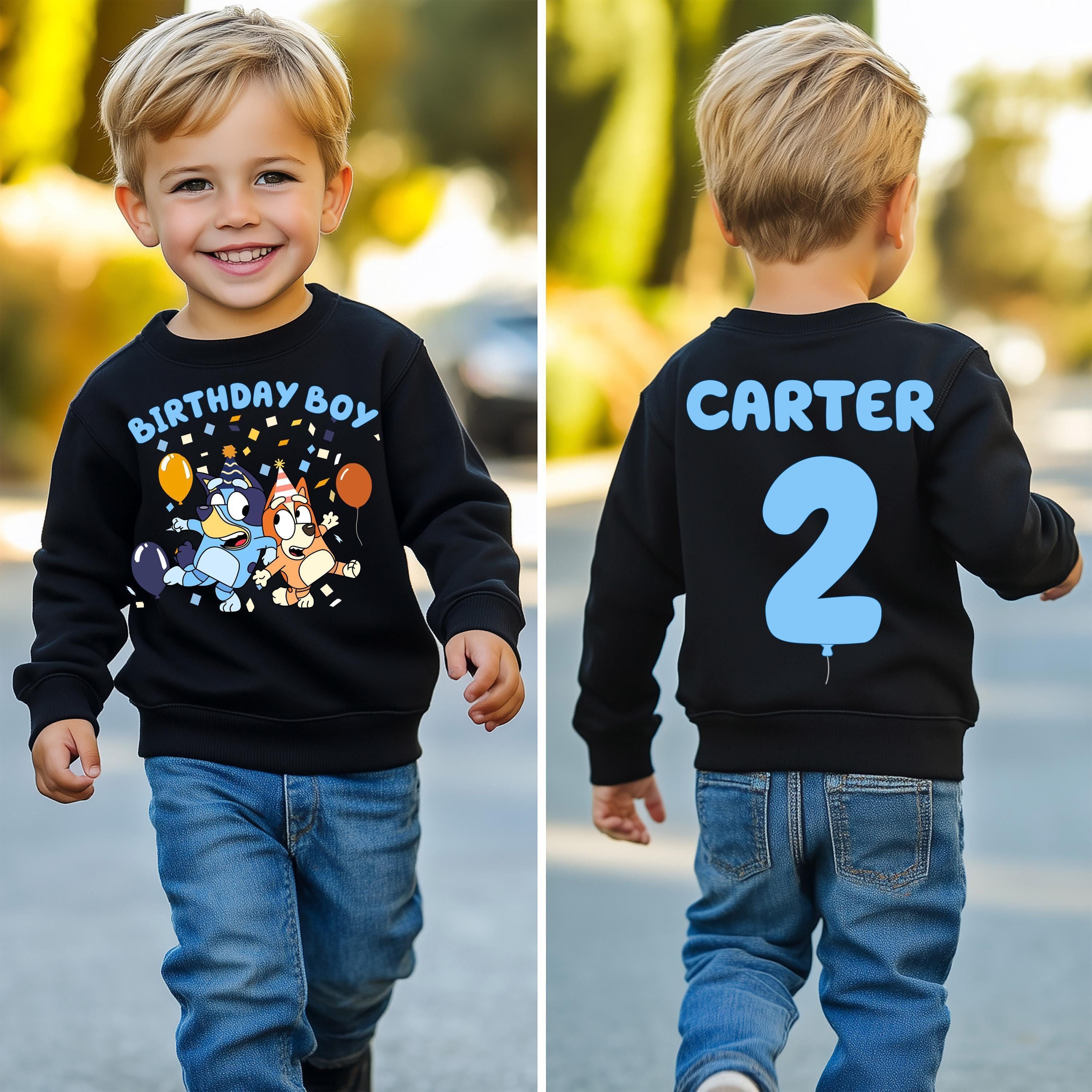 Two-Sided Bluey Birthday Shirt