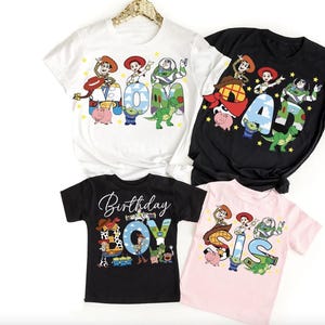Custom Toy Story Birthday T-Shirt Mom Of The Birthday Boy Dad Of The Birthday Boy Tee Disney Family Celebration Shirt Parent Shirt HB Gift