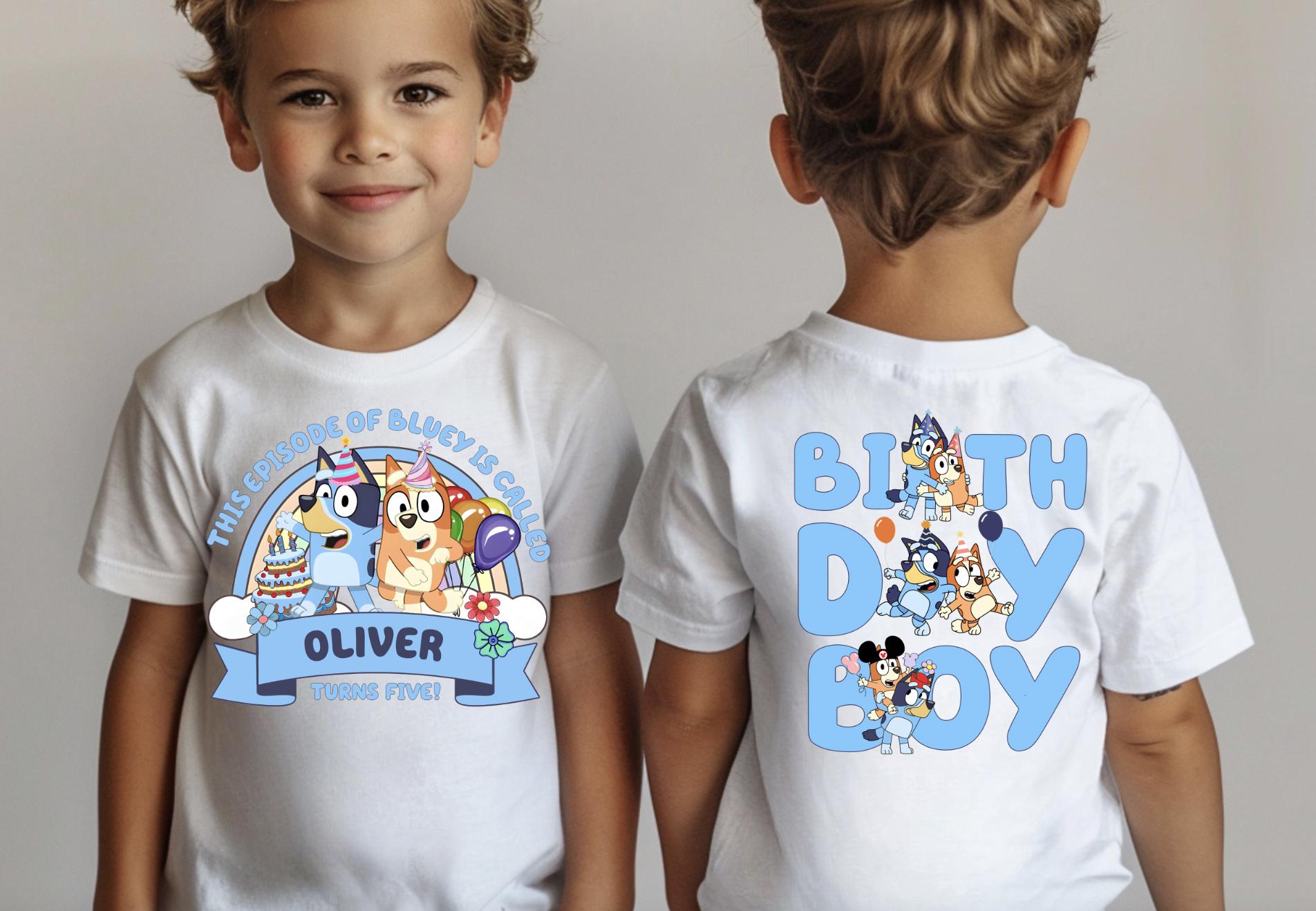 Custom Birthday Shirt - Bluey Girl