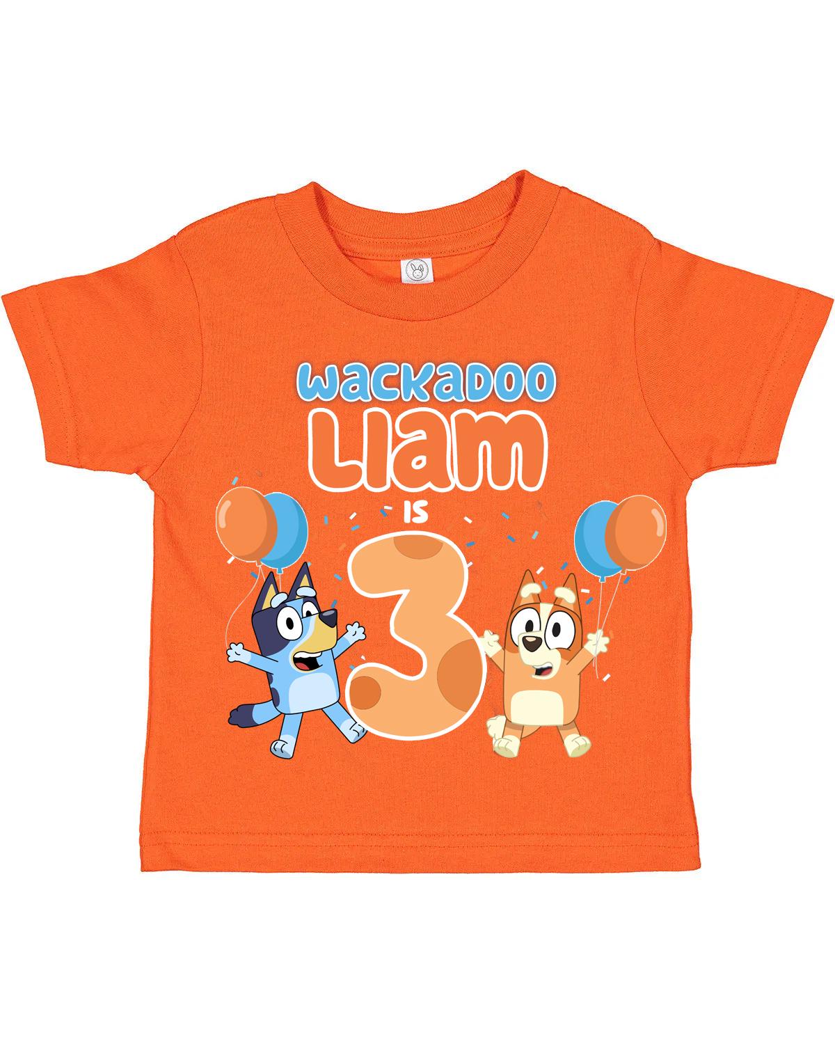 Handmade Bluey Birthday Shirt