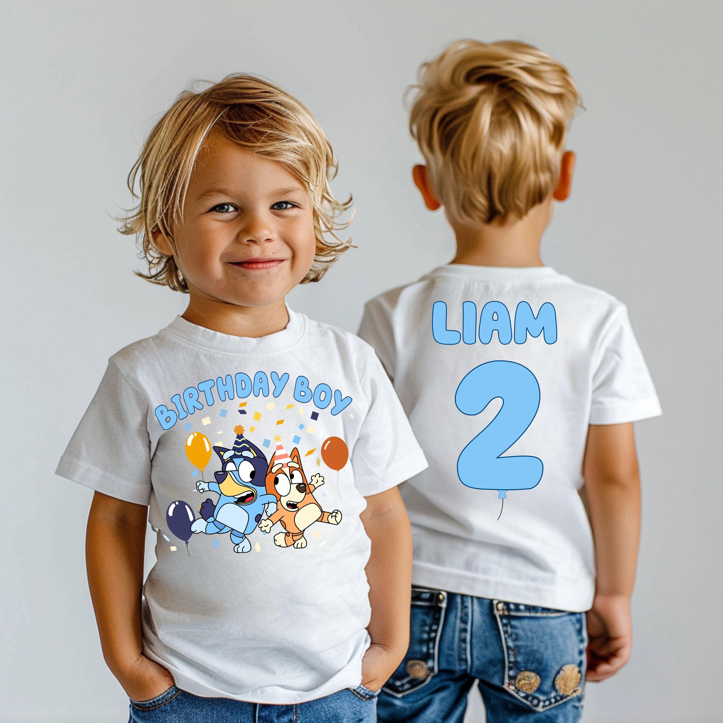 Two-Sided Bluey Birthday Shirt