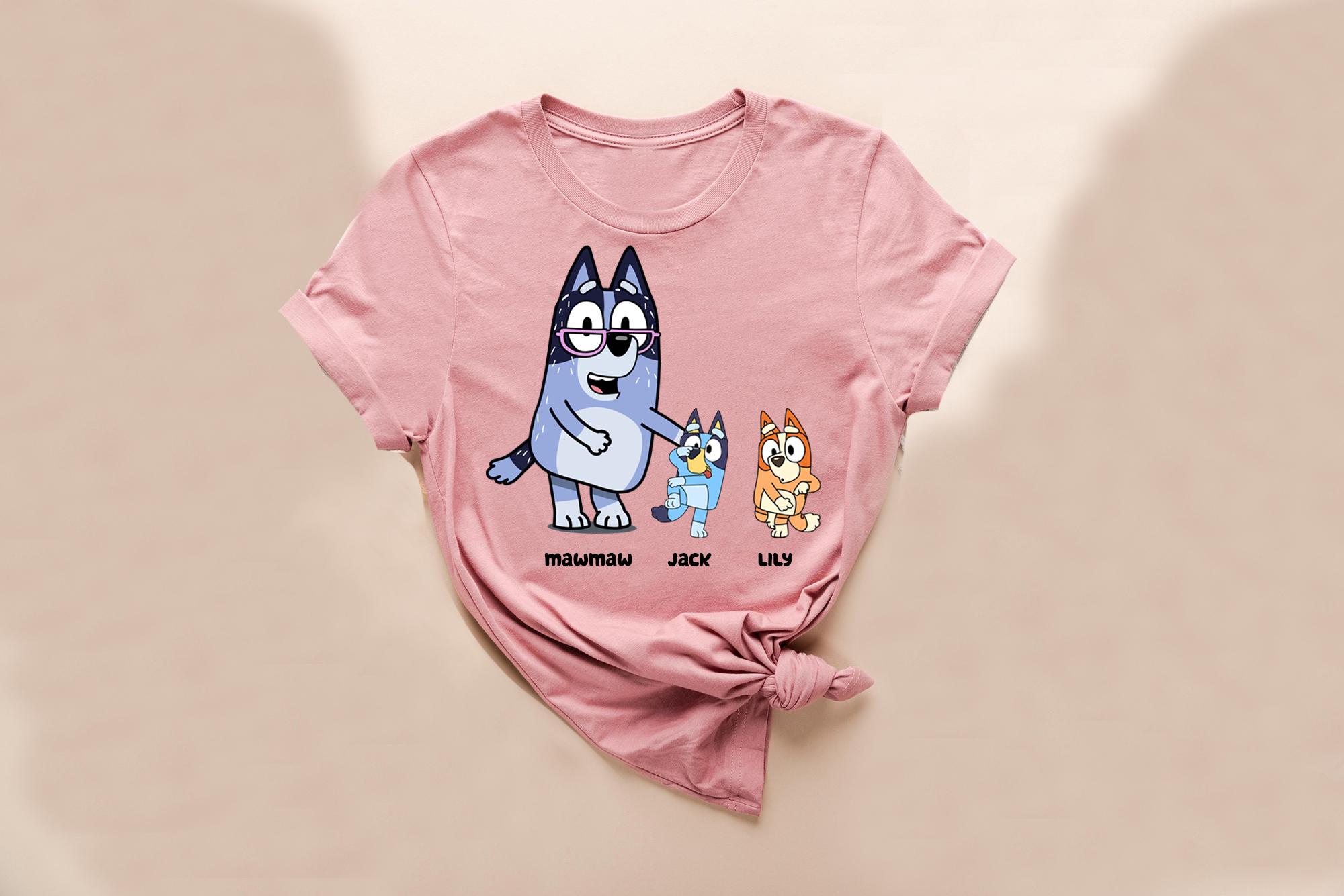Grandma Bluey Custom Shirt Family Matching Party Shirt
