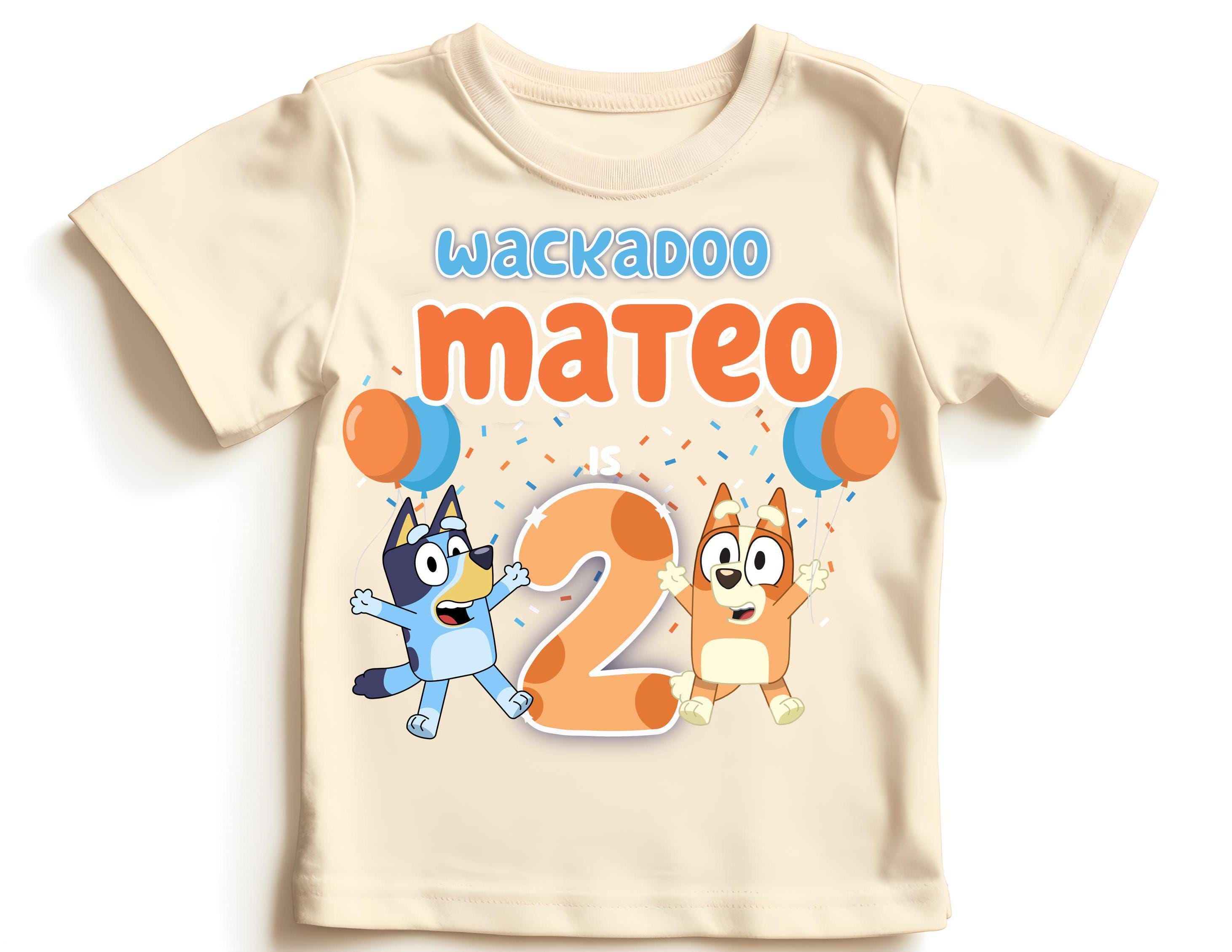 Handmade Bluey Birthday Shirt