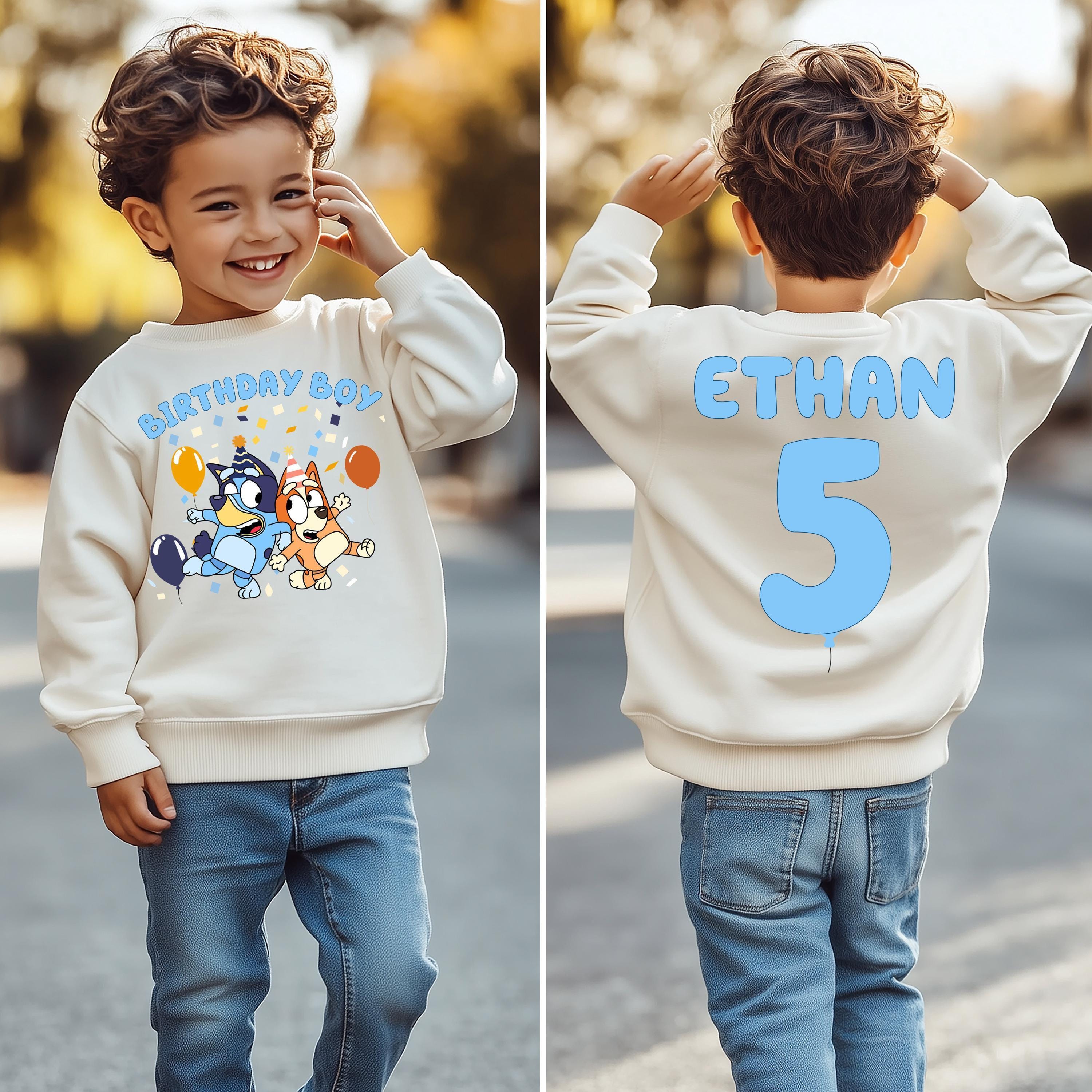 Two-Sided Bluey Birthday Shirt