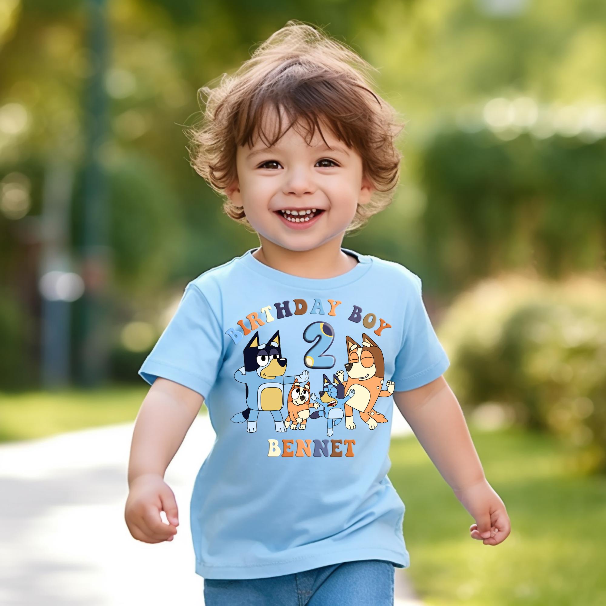 Custom Bluey Birthday Boy and Girl Shirt