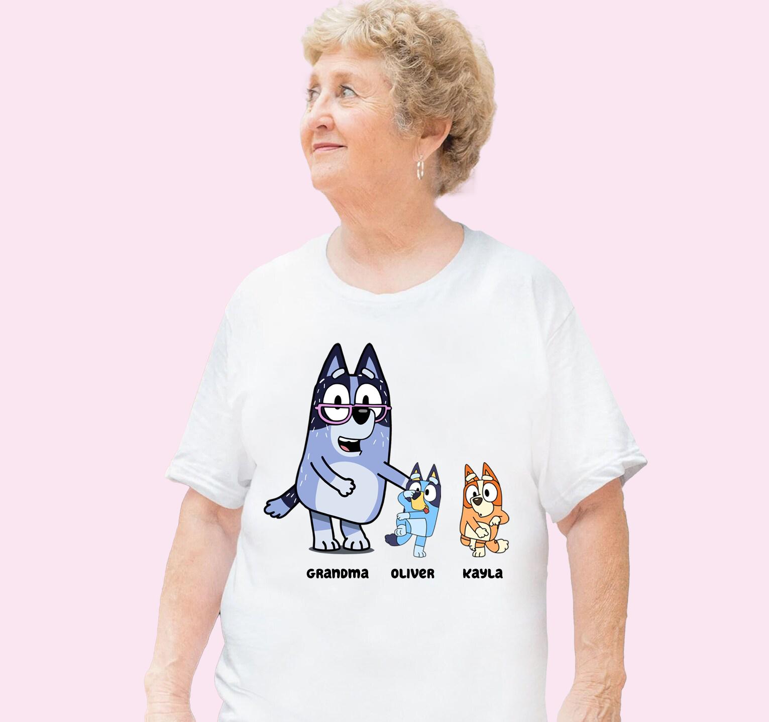 Grandma Bluey Custom Shirt Family Matching Party Shirt