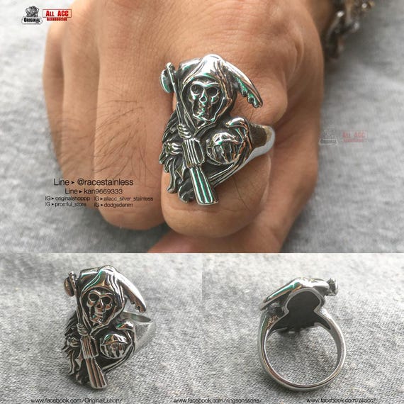 Anillo angel anillo hijos de la anarquia soa mayas hijo inoxidable316l jax teller Etsy Espana