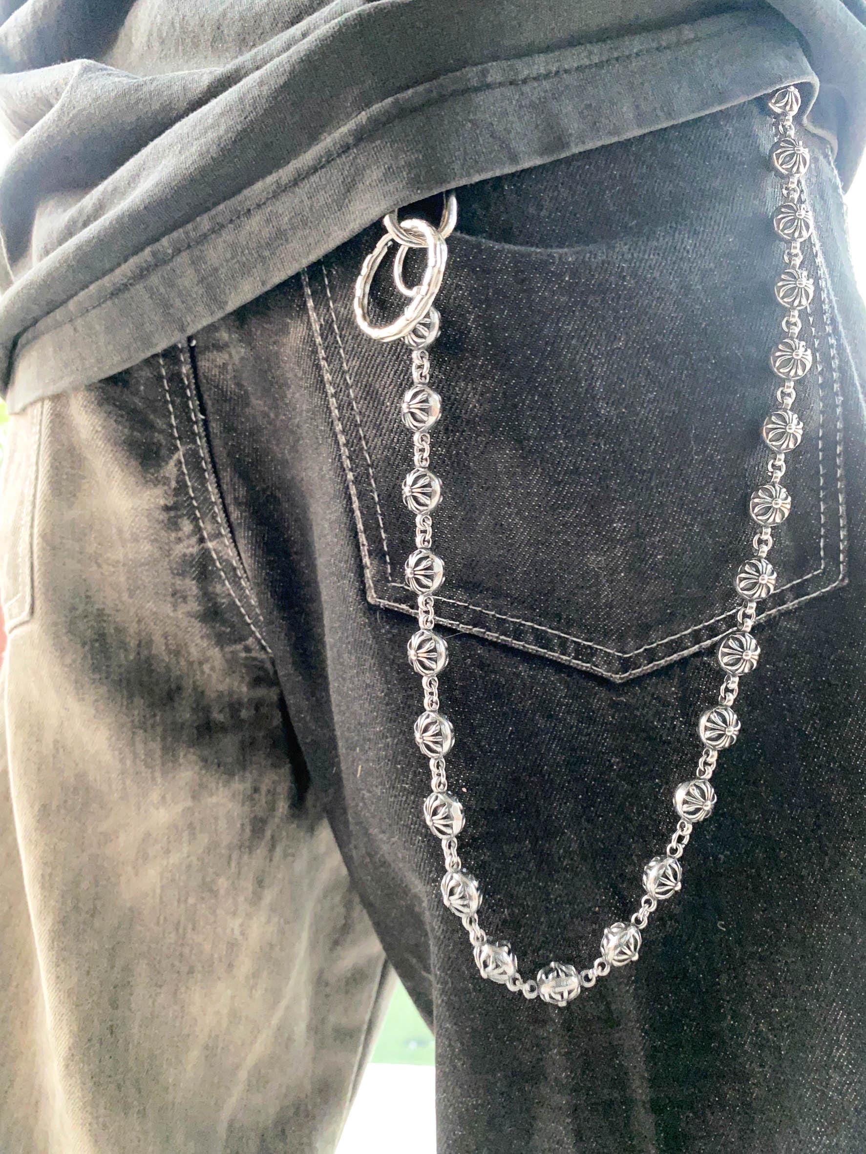Stainless Steel Cross Chain: 12mm Wallet/pants Chain 60cm - Etsy
