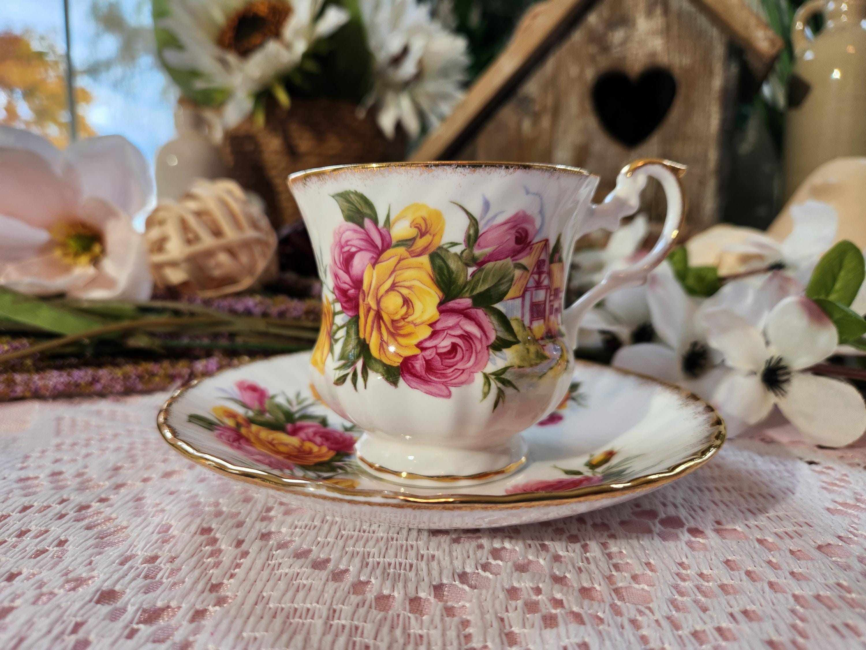 Vintage Queens China - Etsy