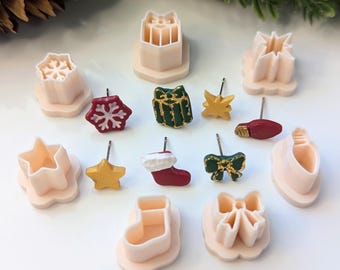 Kerststekerstekerset – mini polymeerkleistekkers (0,5")