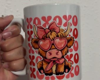 XOXO Cow Mug - 15oz
