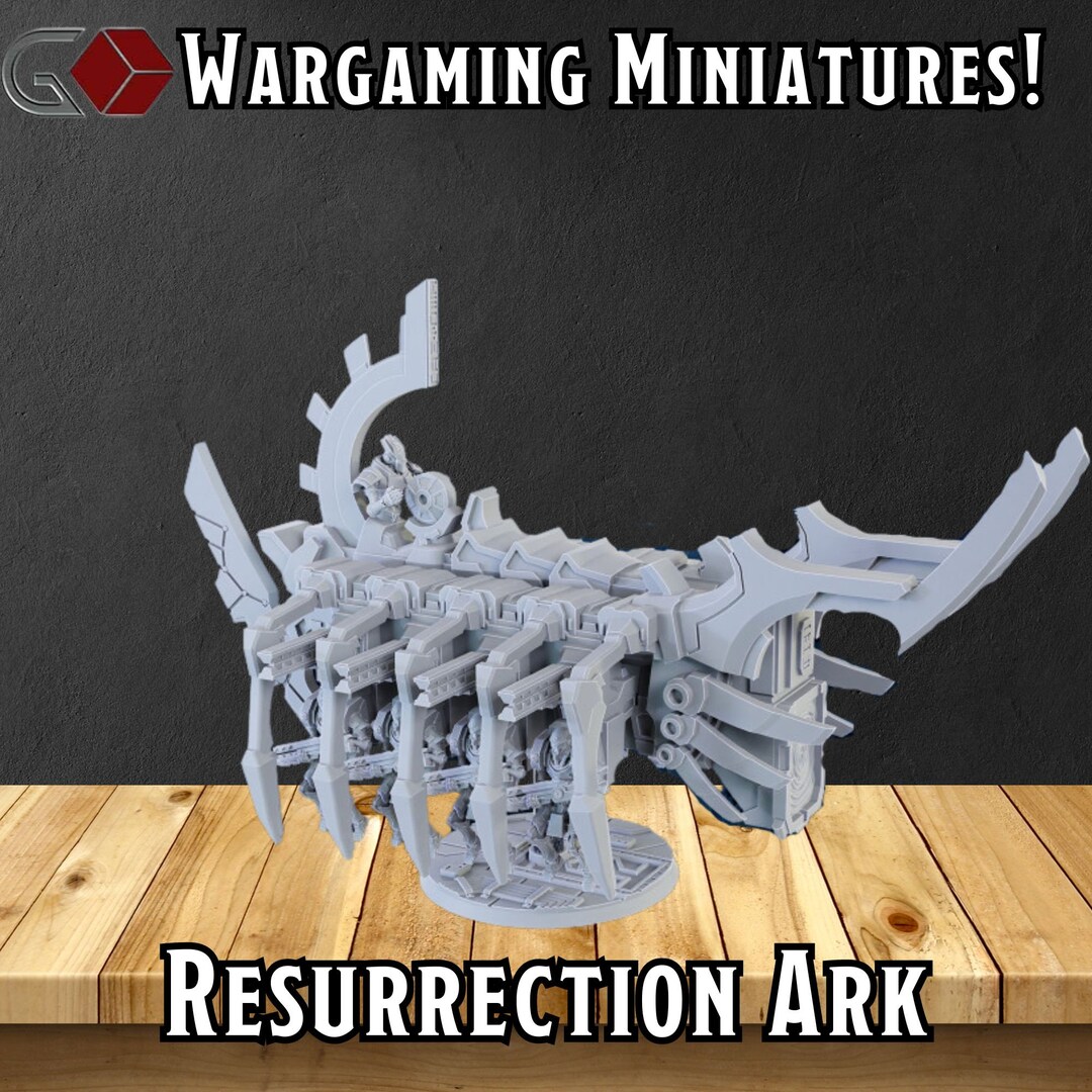 Resurrection Ark Resin 3D Printed Wargaming Model Bases Included sized ...
