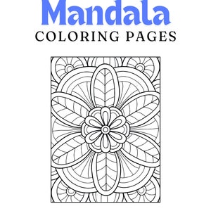 Adult Mandala Coloring Book