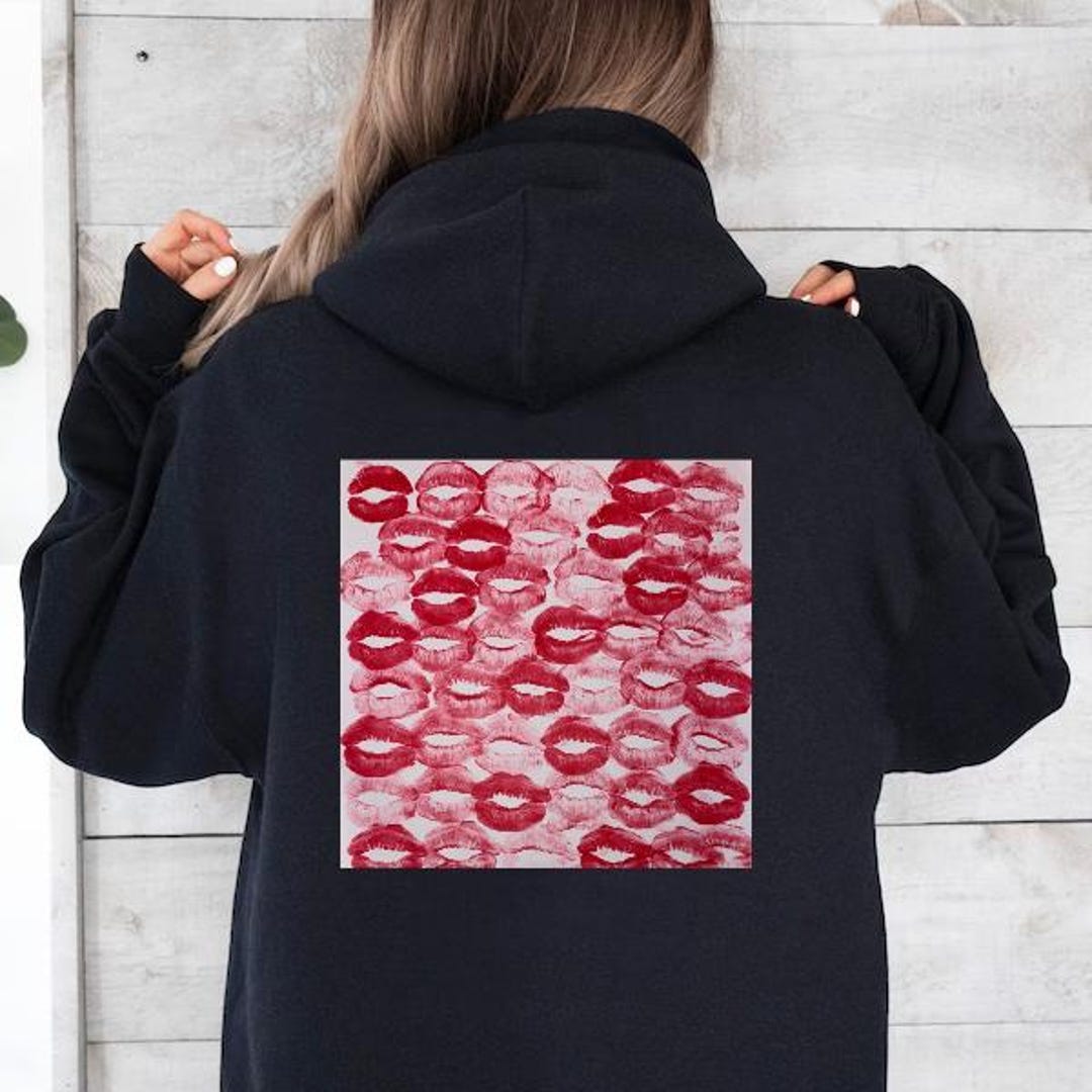 Custom Kiss Hoodie, Couples Sweatshirt, Boyfriend Gift, Valentines
